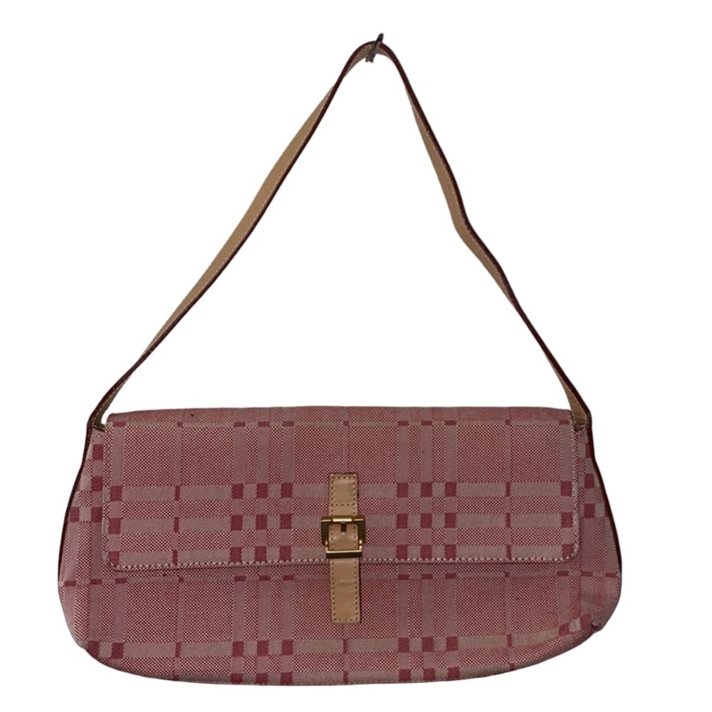 Burberry Vintage Authentic Red Denim Shoulder Bag